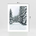 Plakat bez ramy 30x40 - Magia Zimy na Obrazie - las, zima
