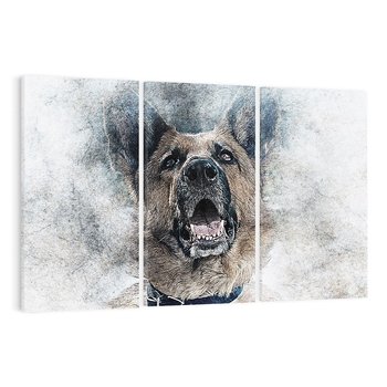 Obraz na płótnie 120x80 - Pies - wierny towarzysz - pies, sztuka
