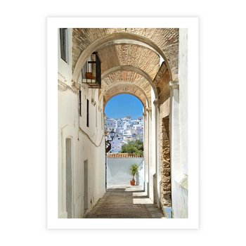 Plakat bez ramy 21x30 - Romantyczna Przeprawa - romantyczna, uliczka