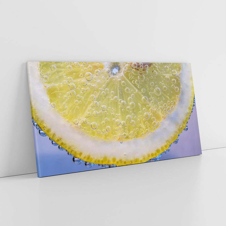 Obraz na płótnie 100x50 - Cytryna - Żółte Orzeźwienie - cytryna, owoce