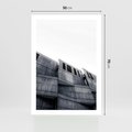 Plakat bez ramy 50x70 - Surowa Elegancja Architektury - architektura, surowe formy