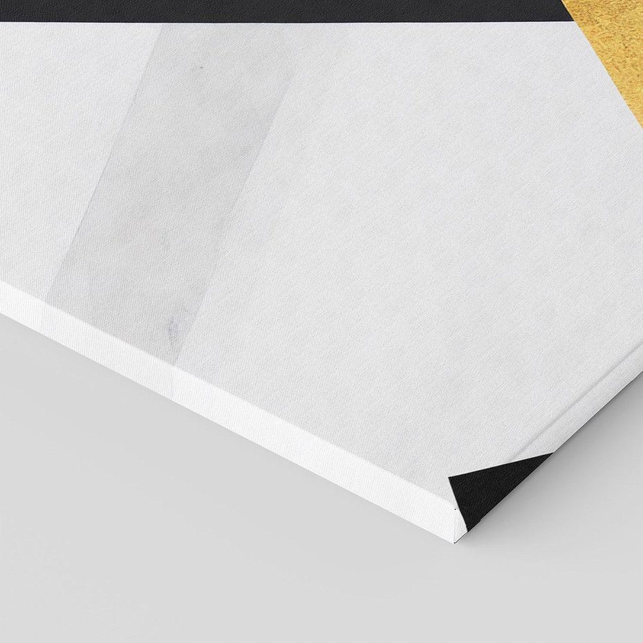 Obraz na płótnie 150x50 - Pudrowe Abstrakcyjne Lustra - złote abstrakcyjne linie, szarość