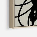 Obraz w ramie 50x70 - Modernistyczne Refleksje - abstrakcja, mroczny klimat - rama drewno