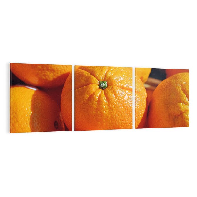 Obraz na płótnie 150x50 - Pomarańcze Owoce - pomarańcze, owoce