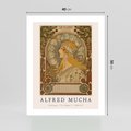 Plakat bez ramy 40x50 - Mucha: Reprodukcja i Typografia na Plakacie - reprodukcja, alfons mucha