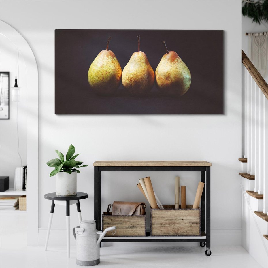 Obraz na płótnie 120x60 - Gruszki Słodki Zapach - gruszki, owowce