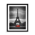 Plakat w ramie 50x70 - Elegancja Wieży - wieża, Eiffla - rama czarna
