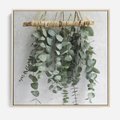 Obraz w ramie 80x80 - Uwodzicielska zieleń eukaliptusa - eukaliptus, zielone - rama drewno