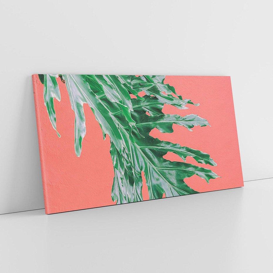 Obraz na płótnie 100x50 - Energetyczna Eksplozja Natury - liście, kolor