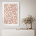 Plakat bez ramy 21x30 - Akwarelowe Promienie - abstrakcyjne boho kwiaty, kompozycja