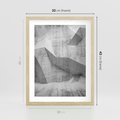 Plakat w ramie 30x40 - Geometryczna harmonia sztuki - geometria, sztuka - rama drewno
