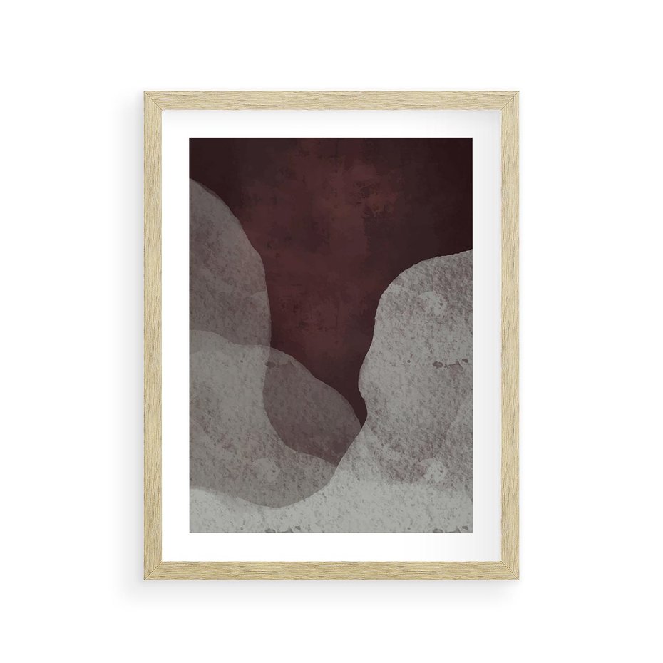 Plakat w ramie 30x40 - Zaklęte Zaburzenia - mroczny plakat, nowoczesne wnętrza - rama drewno