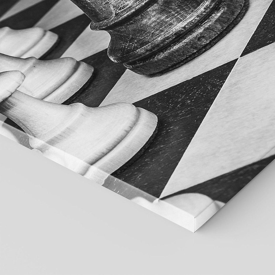 Obraz na płótnie 70x100 - Wzruszający Taniec na Szachownicys - szachy, gra