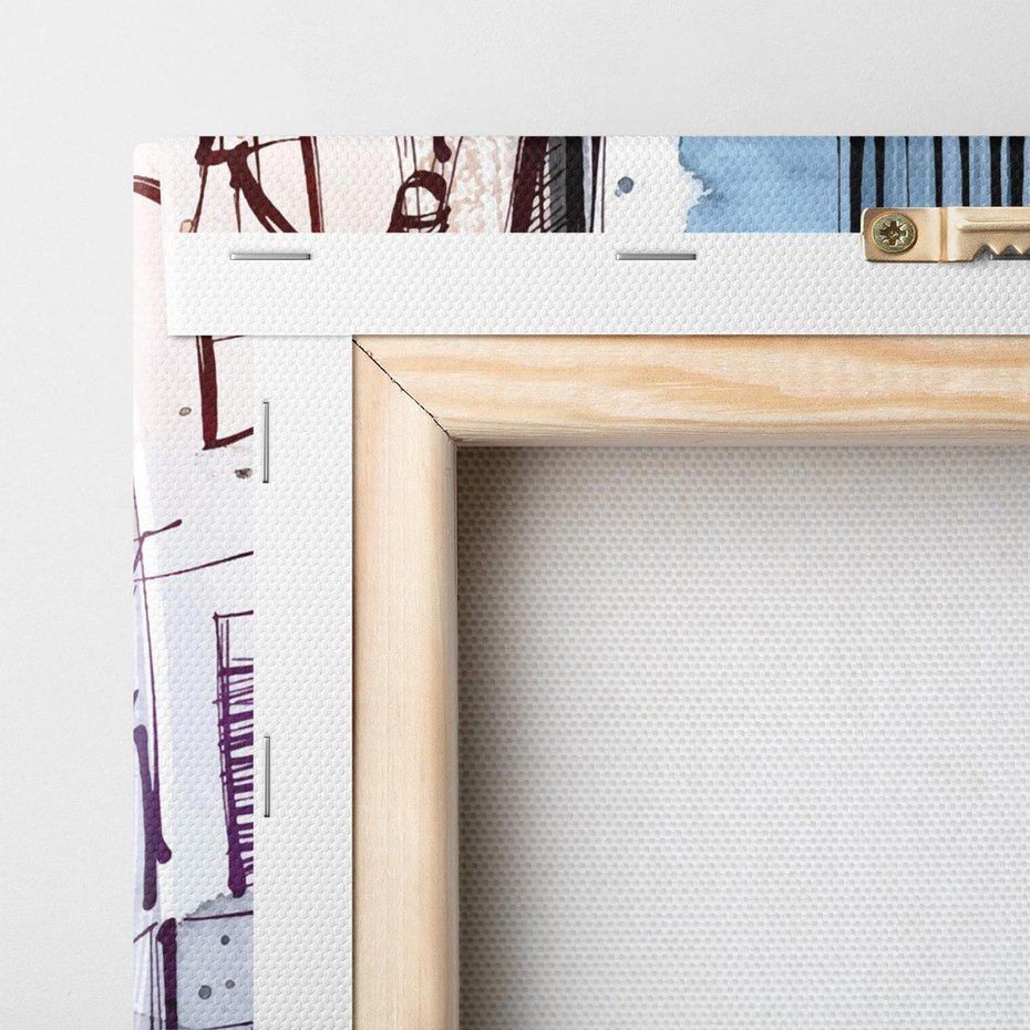 Obraz na płótnie 90x30 - Miasto ożywione pulsującym życiem - szkocja, miasto