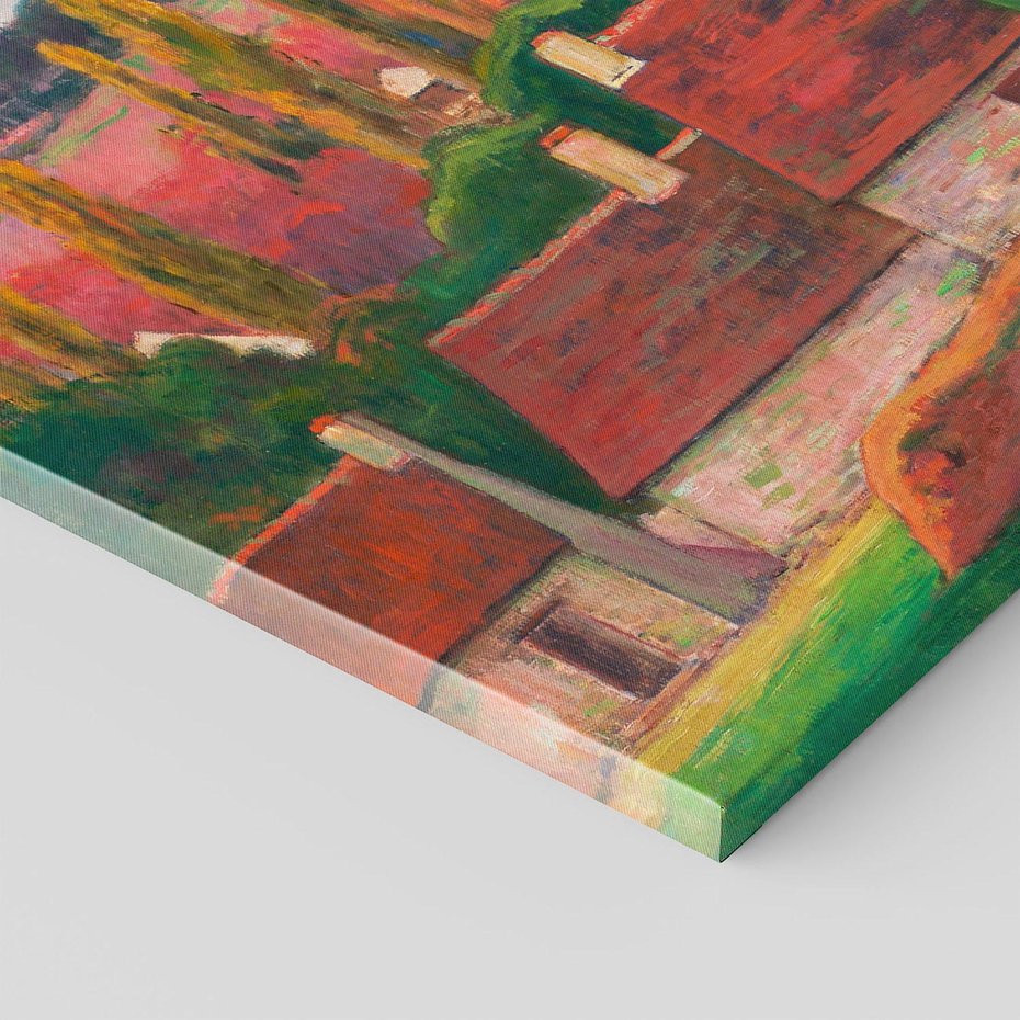 Obraz na płótnie 70x50 - Farma w Bretanii - Reprodukcja - reprodukcja, obraz na płótnie