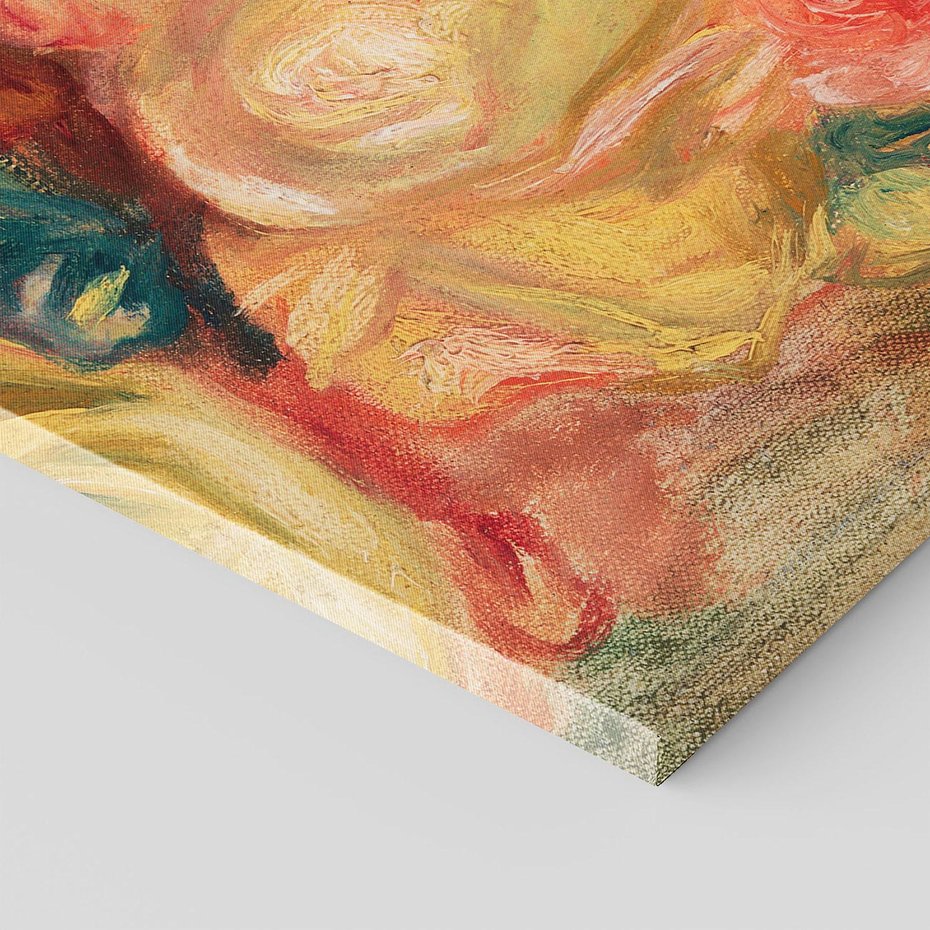 Obraz na płótnie 50x70 - "Róże" (1912), Pierre-Auguste Renoir - Reprodukcja - reprodukcja, obraz na płótnie