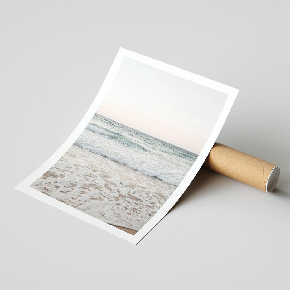 Plakat bez ramy 50x70 - Krajobraz Morza i Fal - morze, fale