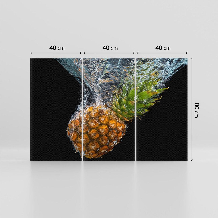 Obraz na płótnie 120x80 - Ananas Egzotyczne Cudo - ananas, owoc