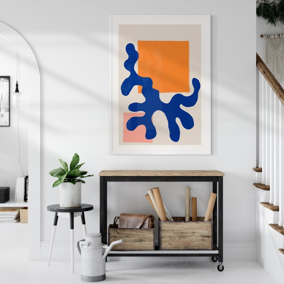 Plakat bez ramy 40x50 - Bezczasowe Pastelowe Plamy - abstrakcja, nowoczesny plakat