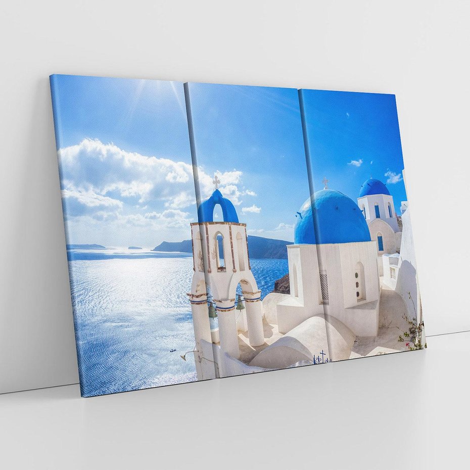 Obraz na płótnie 120x80 - Uroki Santorini we Włoszech - Santorini, Włochy