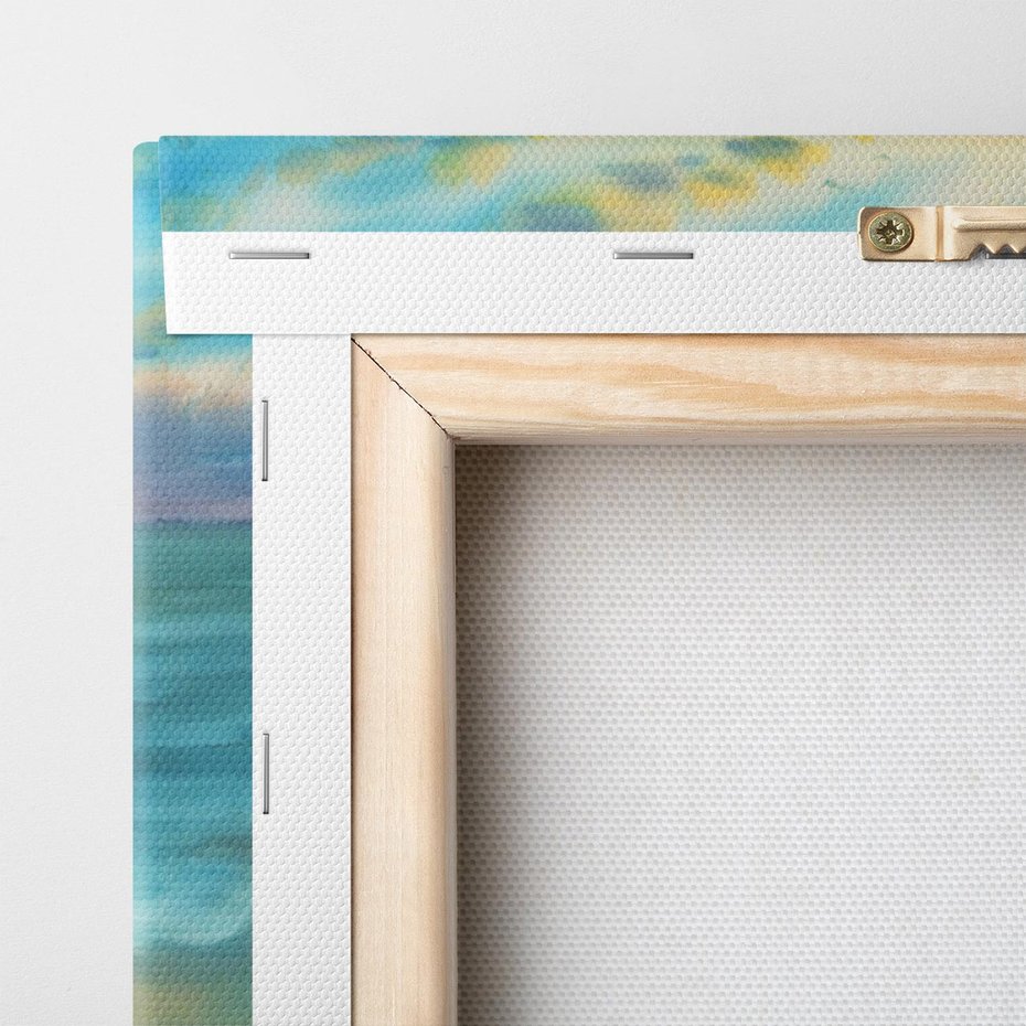 Obraz na płótnie 150x50 - Objawienie Fioletowego Świtu - fioletowy wschód słońca, słońce wschodzi nad morzem