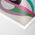 Plakat bez ramy 21x30 - Wibracje Kolorów Marzeń - abstrakcyjne dziwne kształty, olejny obraz