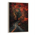 Obraz w ramie 50x70 - Jesienne Podróżowanie - fotografia, jesień - rama drewno