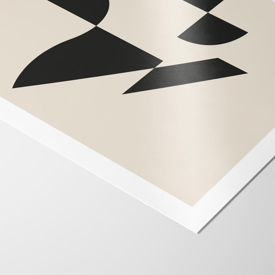 Plakat bez ramy 40x50 - Rozkwitająca Abstrakcja - abstrakcyjne geometryczne kształty, minimalizm