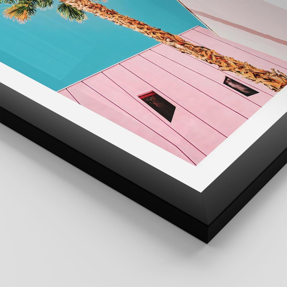 Plakat w ramie 50x70 - Palma w Miami - palma, miami - rama czarna