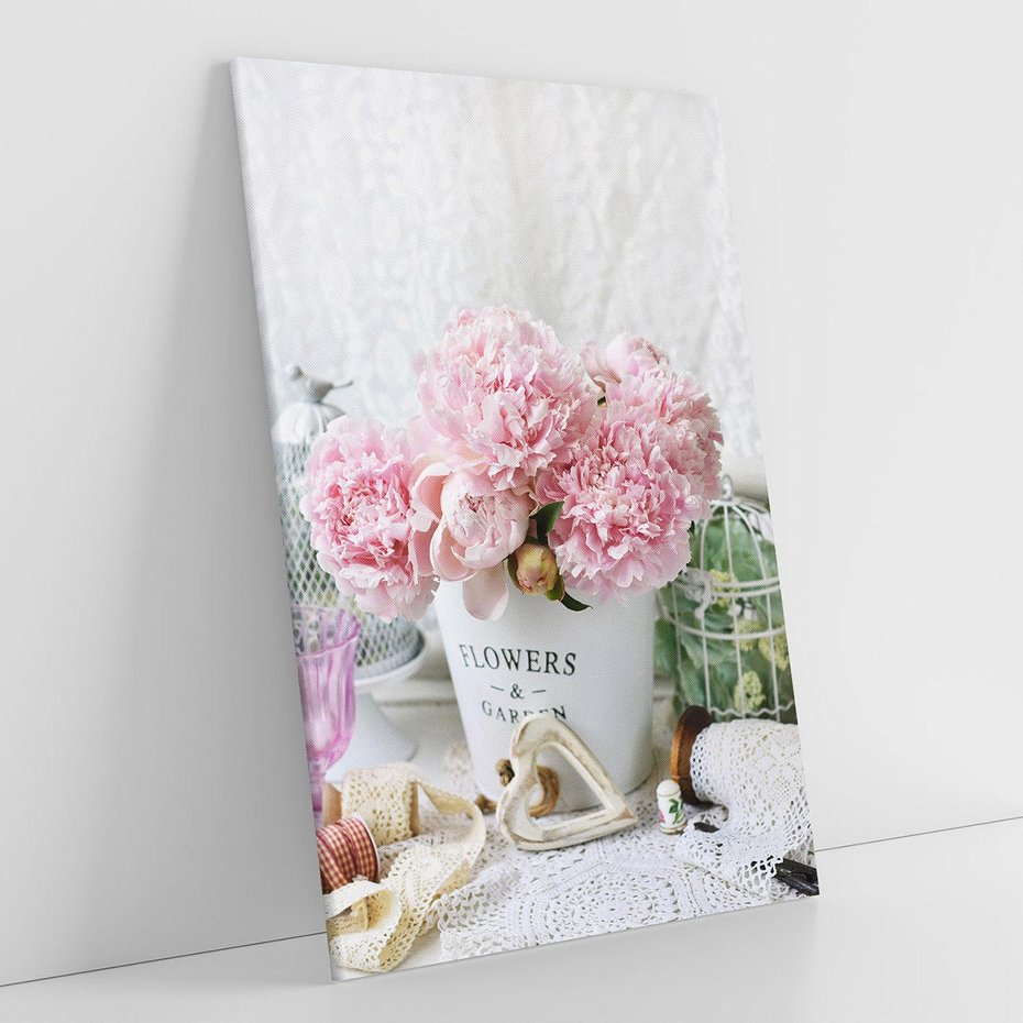 Obraz na płótnie 70x100 - Miłość w powietrzu - kwiaty, romantyczne