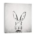 Obraz na płótnie 40x40 - Szkicowany królik w grafice - szkic, królik