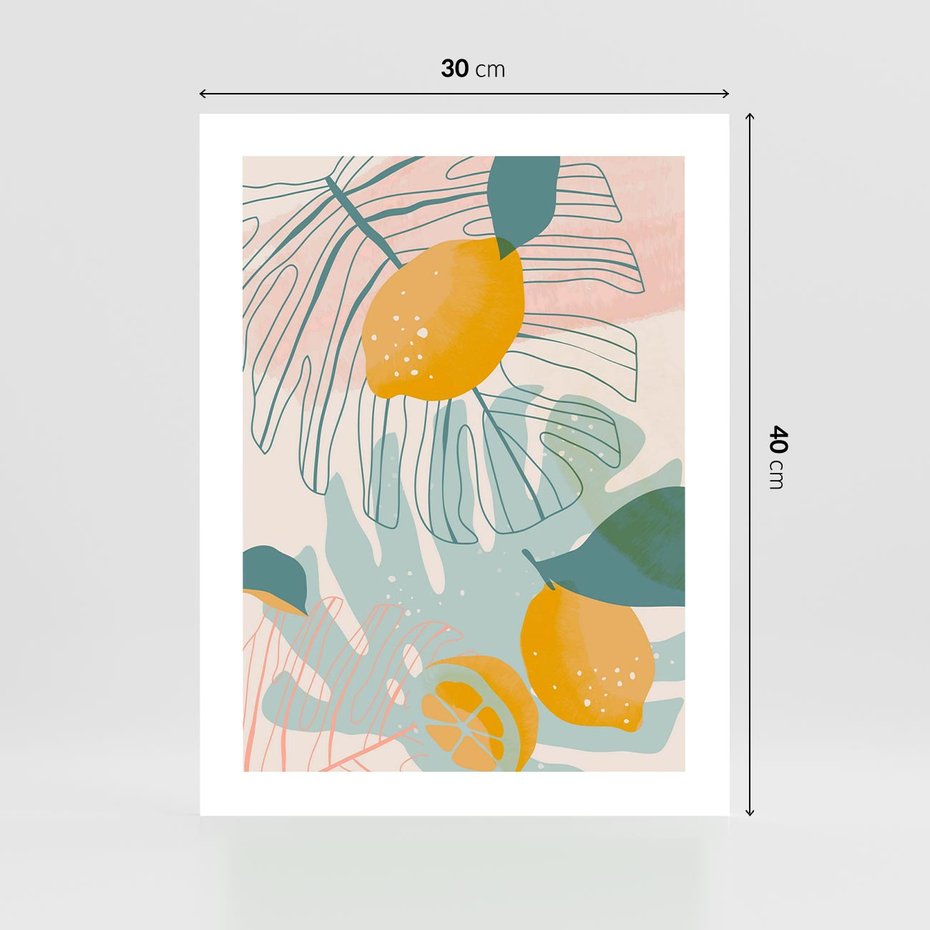 Plakat bez ramy 30x40 - Świeżość Natury - plakat, nowoczesna grafika