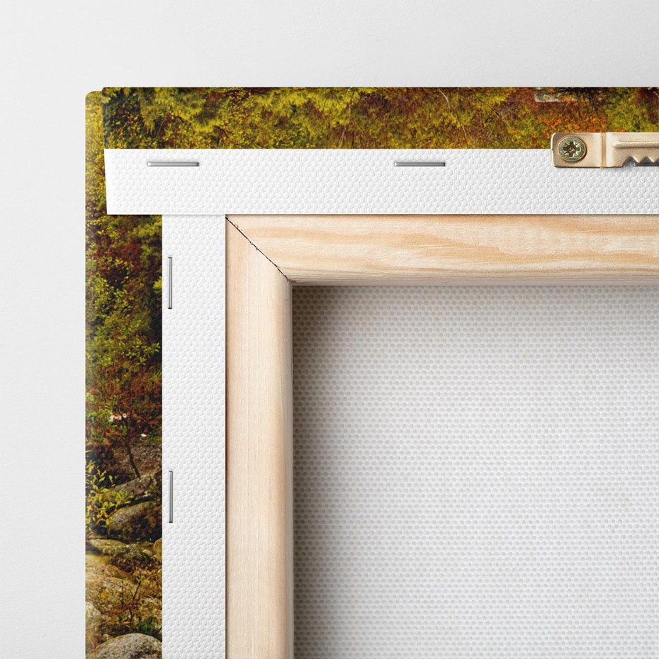 Obraz na płótnie 80x80 - Śpiew Strumienia - strumień, górski