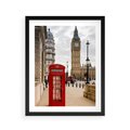 Plakat w ramie 40x50 - Symbol Big Benu - Londyn, budka - rama czarna