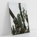 Obraz na płótnie 80x120 - Boho oaza wśród kaktusów - kaktusy, pustynia