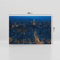 Obraz na płótnie 100x70 - Nocne impresje Paryża we Francji - Francja, Paryż