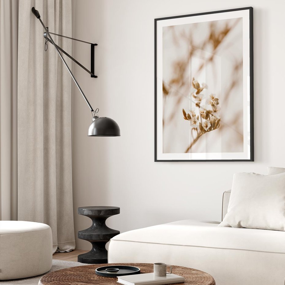 Plakat bez ramy 21x30 - Kwiatowa suchość - kwiaty, susz