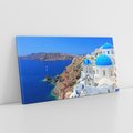 Obraz na płótnie 120x60 - Santorini i Morze Błękitów - Grecja, Santorini