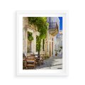 Plakat w ramie 40x50 - Zaklęta Przestrzeń - uliczka, perspektywa - rama biała