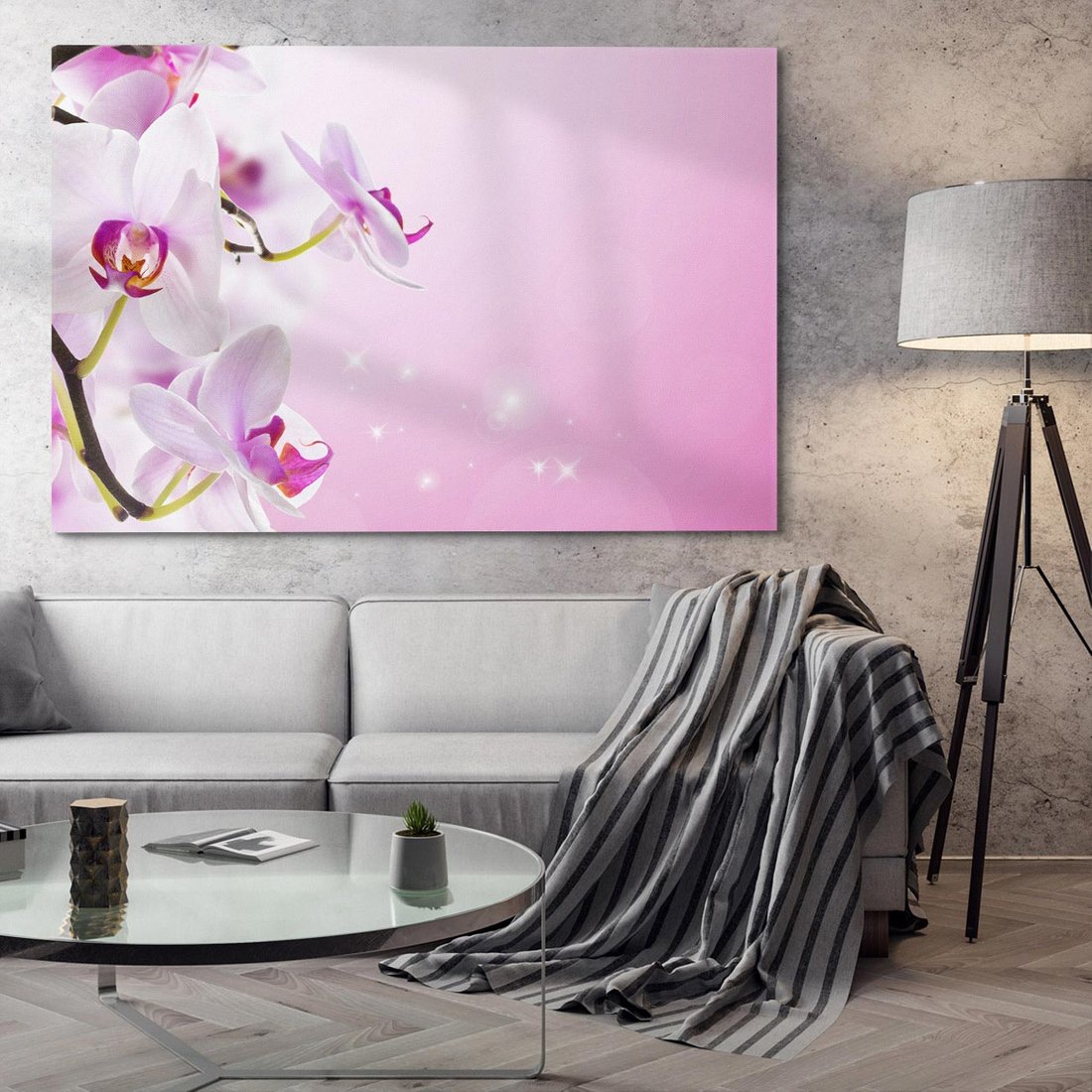 Obraz na płótnie 70x50 - Relaksujące Piękno - kwiaty, orchidea
