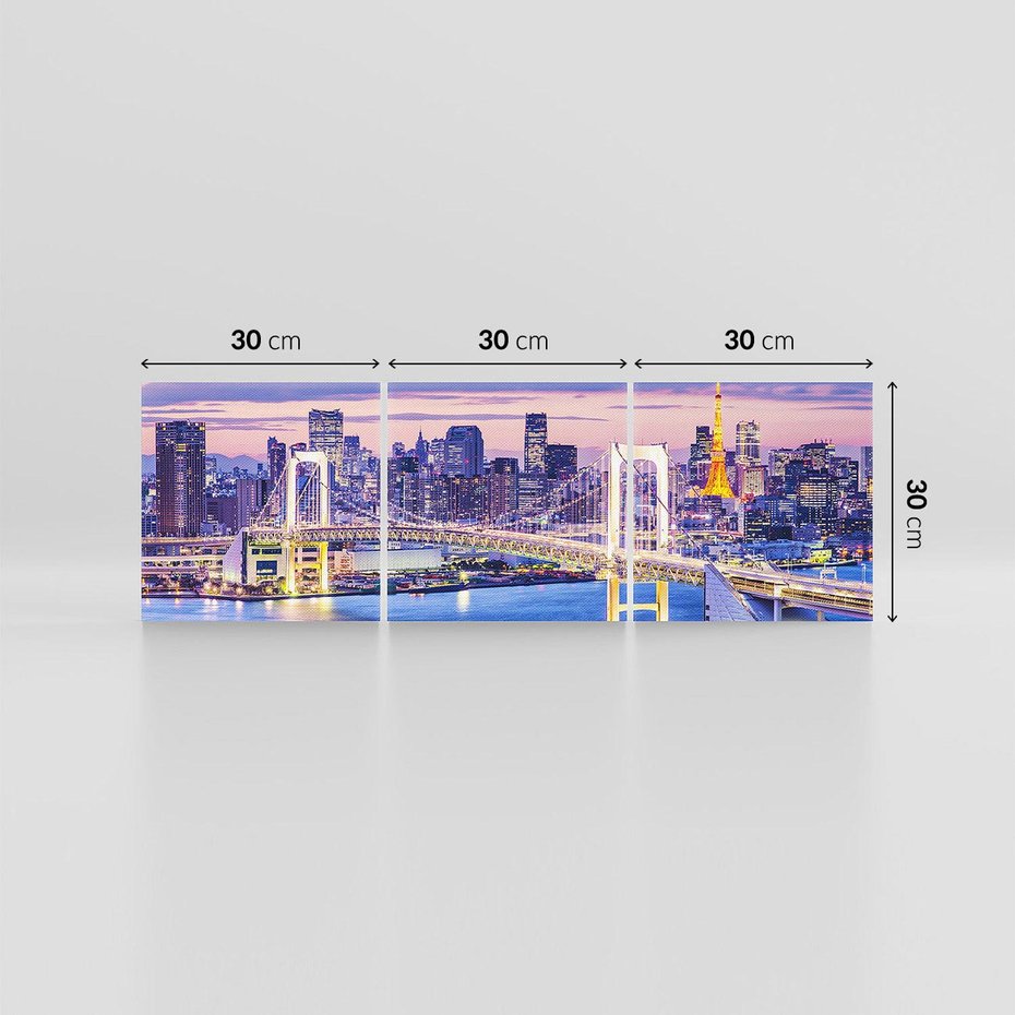 Obraz na płótnie 90x30 - Tokio - pulsujące serce Japonii - Tokio, Japonia