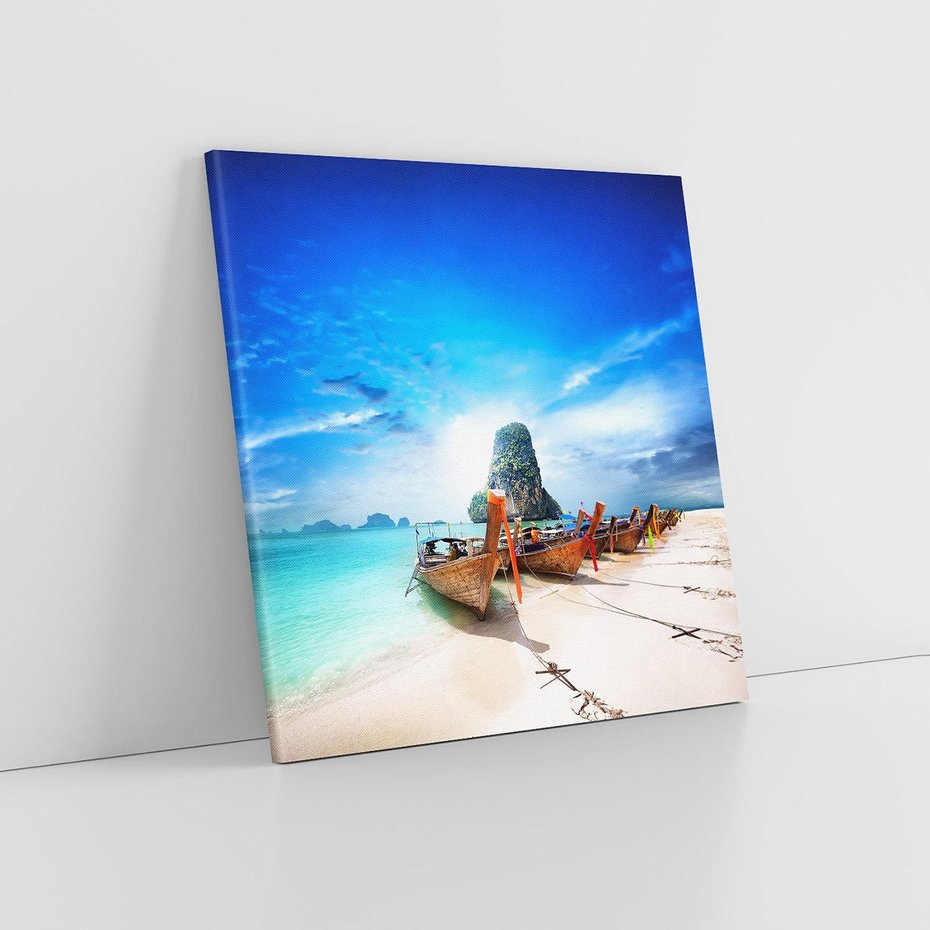 Obraz na płótnie 40x40 - Morze na Łodzi - morze, łódź