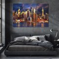 Obraz na płótnie 120x80 - Miasto Nocy - Nowy Jork, miasto