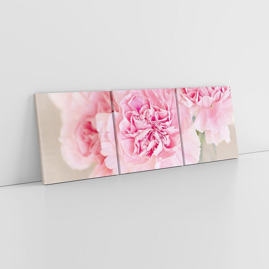 Obraz na płótnie 120x40 - Kwiatowe Rytmy - kwiat, kwiaty