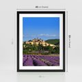 Plakat w ramie 40x50 - Prowansalska Aura - lawenda, Prowansja - rama czarna