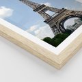 Plakat w ramie 40x50 - Paryż z wieżą Eiffla - Eiffla, Paryż - rama drewno