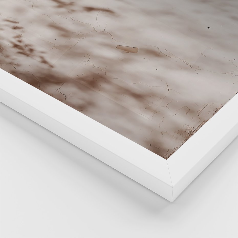 Zestaw obrazy w ramie 50x70 galeria - Trawy, zachód, słońca, cienie - rama biała