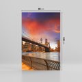 Obraz na płótnie 80x120 - Magia zachodu słońca nad mostem - zachód, słońca
