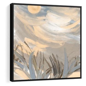 Obraz w ramie 50x50 - Światłości Taniec - akwarela, obraz - rama czarna