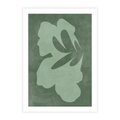 Plakat bez ramy 30x40 - Kształty Zieleni - abstrakcyjny kształt, zielony plakat